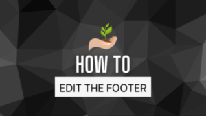 How To - Edit The Footer